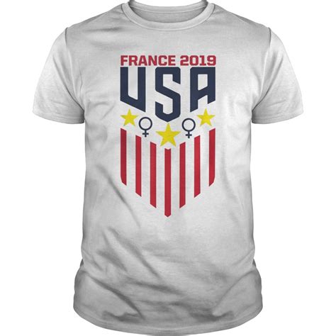 USA Soccer Jersey Womens Team T Shirt 2019 Cup T-Shirt - Reviewshirts Office