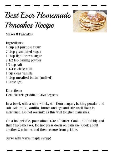 Best ever homemade pancakes recipe!! Make these amazing from-scratch ...