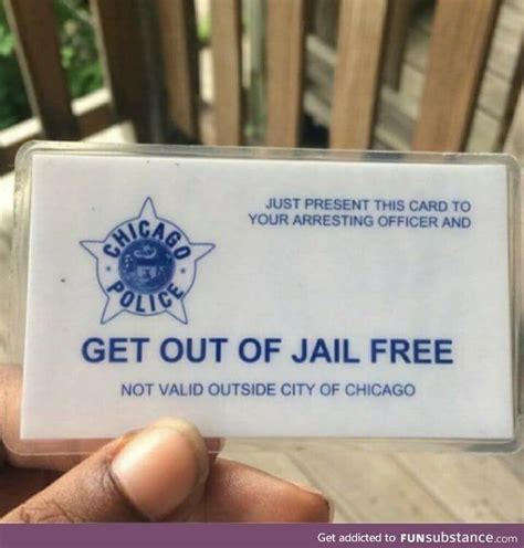 Get out of jail free card - FunSubstance