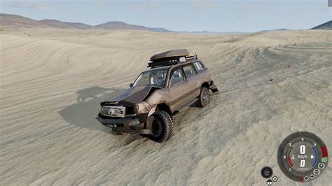 Toyota Land Cruiser 100 riding on sand dunes (BEAMNG.DRIVE) - YouTube