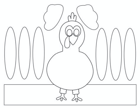 Turkey Headband Craft Template