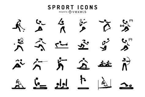 Conjunto De Iconos De Deportes Olímpicos - Descargar Vector