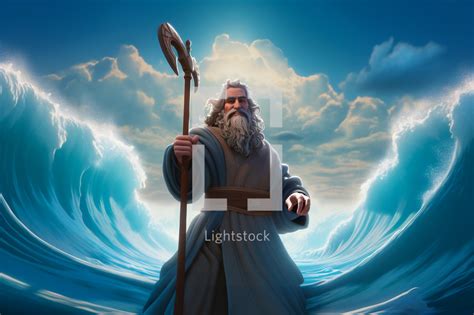 Moses and the red sea — Photo — Lightstock