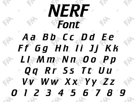 Nerf Gun Style Font for Cricut Silhouette Word - Etsy