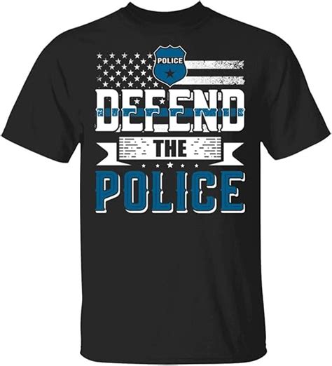 Defend The Police T-Shirt - Police American Flag Shirt: Amazon.ca: Clothing & Accessories