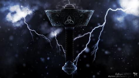 Mjolnir Wallpaper by skyrace on DeviantArt