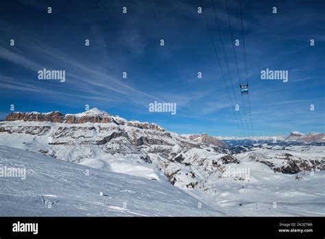 Ski resort in Dolomites, Italy Stock Photo - Alamy