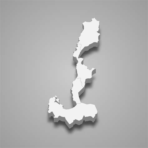 3d isometric map of Ilocos is a region of Philippines, 8367690 Vector Art at Vecteezy