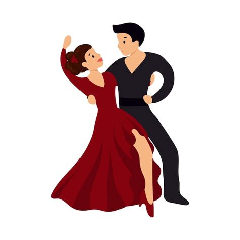 Premium Vector | Couple Dance Illustration