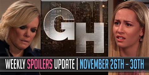 General Hospital Spoilers Weekly Update for November 26 - 30