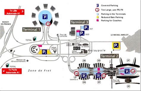 Paris Map Charles De Gaulle Airport