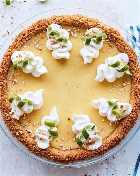 Salted Key Lime Pie with a Pretzel and Graham Cracker Crust Recipe ...