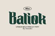 Baliok - Bold Serif Font | Fonts ~ Creative Market