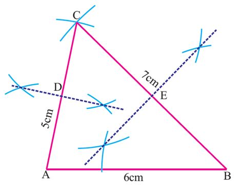 Construction of Centroid of a Triangle