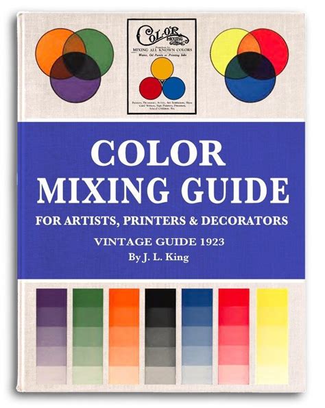 COLOR MIXING GUIDE 1923 Color Mixing Chart With Hints Tips - Etsy Canada | Color mixing guide ...
