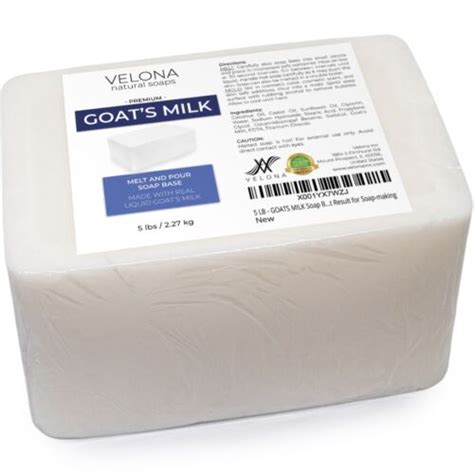 5 LB - GOATS MILK Soap Base by Velona | SLS/SLES free | Melt and Pour | eBay