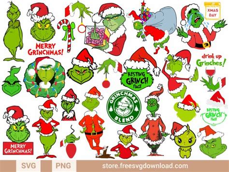 Grinch Christmas SVG Bundle (FSD-M19) - Store Free SVG Download