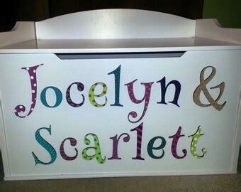 Custom Personalized Toy Chest by ModerneCottage on Etsy