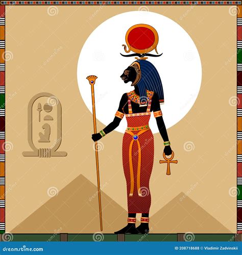 Sekhmet. Vector God Of Ancient Egypt. Tourism | CartoonDealer.com ...