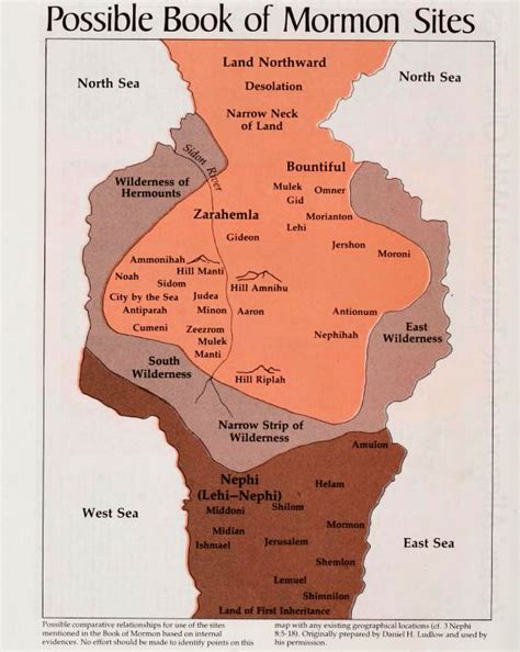 Internal Book of Mormon maps ~ Neville-Neville Land