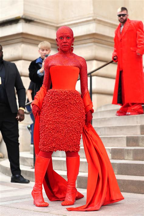 Doja Cat Is Red Hot for Schiaparelli's Spring 2023 Couture Show