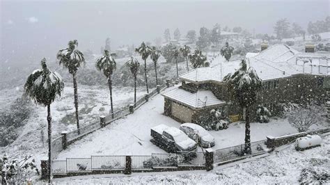 Massive winter storm that brought rare snow to parts of California now ...