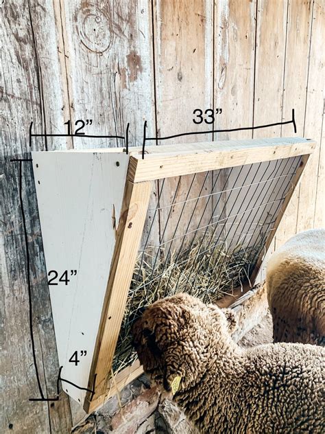 How to Build a Wall Mount Hay Feeder - Midcounty Journal | Hay feeder, Goat barn, Goat hay feeder