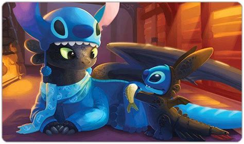 Cute Stitch And Toothless And Pikachu - Luanetg