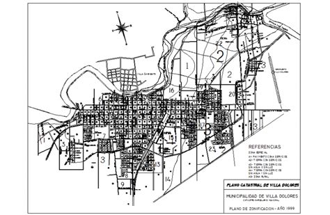 City plan zoning location map with town planning details dwg file - Cadbull