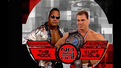 FULL MATCH - NO WAY OUT 2001: The Rock vs Kurt Angle - WWE Champion # ...