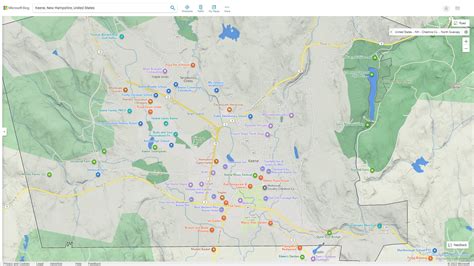 Keene, New Hampshire Map