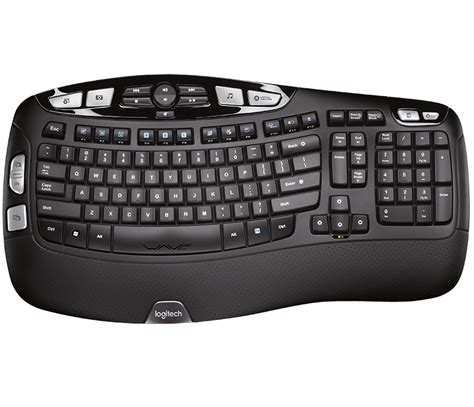 Logitech K350 Wireless Keyboard with Wave-Shape Frame & Palm-Rest for ...