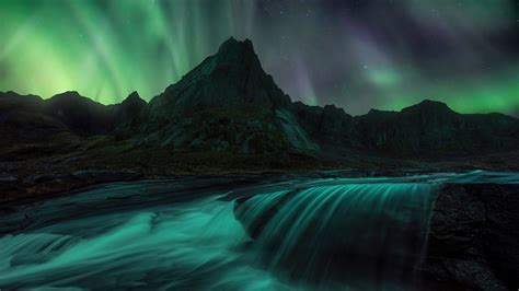 2560x1440 Lofoten Islands Northern Lights 4k 1440P Resolution ,HD 4k Wallpapers,Images ...