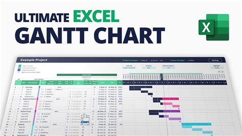 How to create Ultimate Excel Gantt Chart for Project Management (with ...