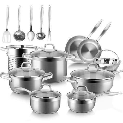 Duxtop Professional Stainless Steel Induction Cookware Set, 19PC ...