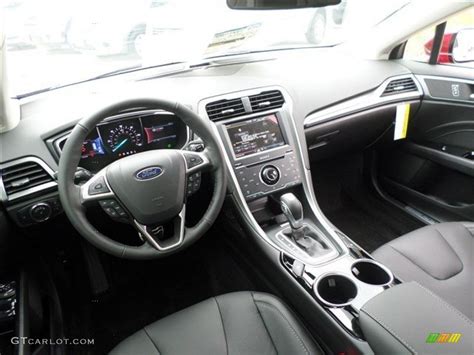 Charcoal Black Interior 2014 Ford Fusion Energi Titanium Photo ...