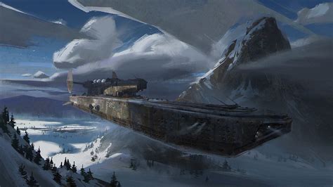 envsktch_2, Sergei Borisenko | Concept ships, Sci fi concept art, Fantasy landscape