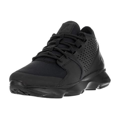 Jordan - Jordan Men's Nike Flow Black Leather Cross-Training Shoes ...