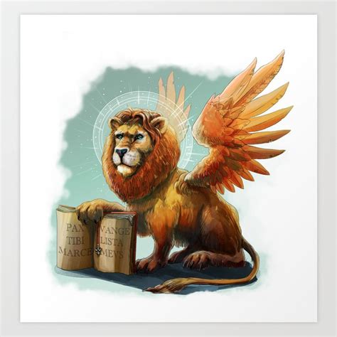 Winged Lion the symbol of Venice Art Print by pakowacz | Society6
