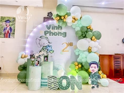 Trang Trí Sinh Nhật Cho Bé 2 Tuổi (mẫu 76) - Vela Party