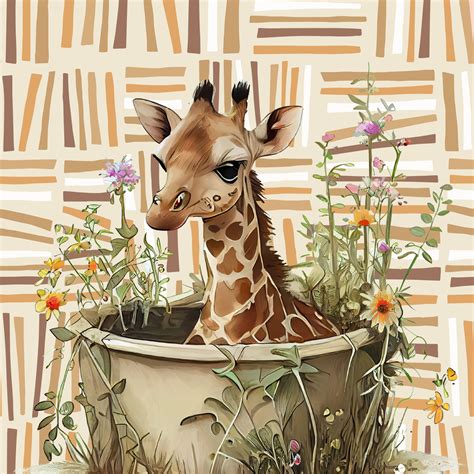 Giraffe Watercolor Illustration Free Stock Photo - Public Domain Pictures