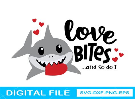 Shark Love Bites ...And So Do I SVG Shark Svg Shark Love | Etsy