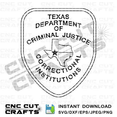 Texas Dept. of Criminals Justice Correctional Institution logo | Etsy