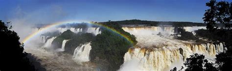 Travel Photo: Rainbow at Pounding Iguazu Falls Brazil | PhotoFly Travel ...