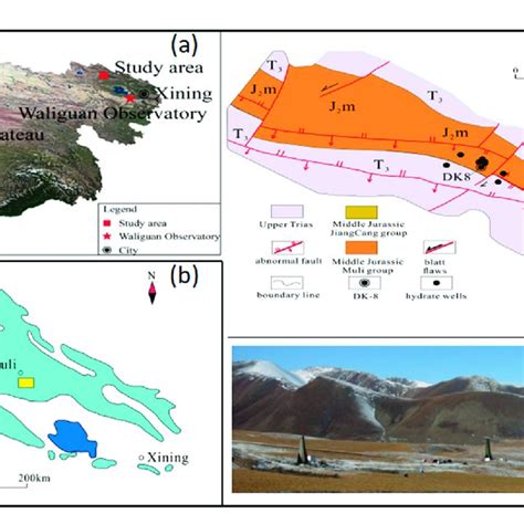 (a) Location of the study area in the Qinghai-Tibet Plateau, (b ...