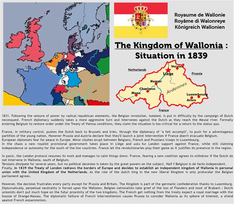 The Kingdom of Wallonia after the London protocol of 1839. : r ...