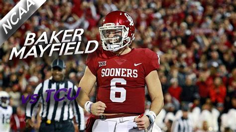 Baker Mayfield Highlights vs TCU // 18/27 333 Yards, 3 TDs // 11.11.17 ...