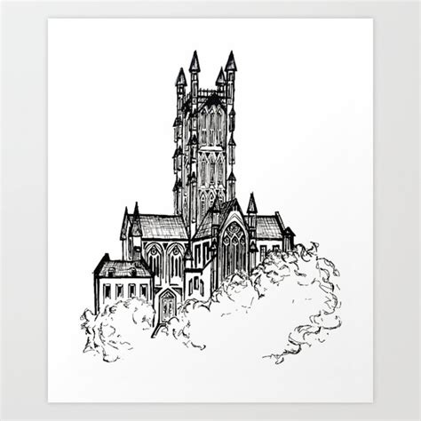 Cathedral Sketch Art Print by Aimee Laurie | Society6