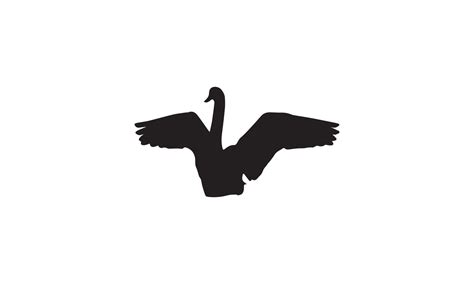 swan vector illustration design black and white 5494001 Vector Art at Vecteezy