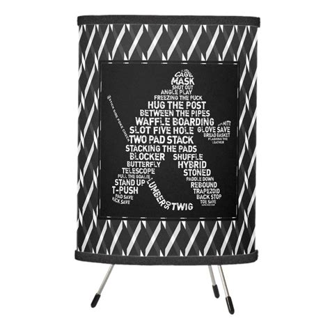 Typographic Ice Hockey Goalie Lamp | Zazzle | Ice hockey, Hockey goalie ...